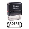 Printtoo Custom Stamp Ordered Self Inking Rubber Stamp Office Stationary-Black