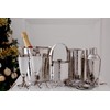 Premier Housewares Coasters - Set of 4, Hammered Stainless Steel,
