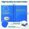 IJIGU 48 Packs 2 Pocket Folders with 3 Prongs Fastener