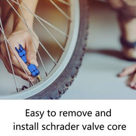 AhlsenL 10pcs Bicycle Valve Core with 1pcs Valve Core Removal Tool Replacement Presta Valve Core for Bicycle Repair