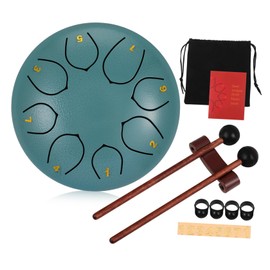 Outanaya Hand Drum for Carbon Steel Tongue Drum for Outdoor Use Musical Instrument for Adults for Garden and Group Performances