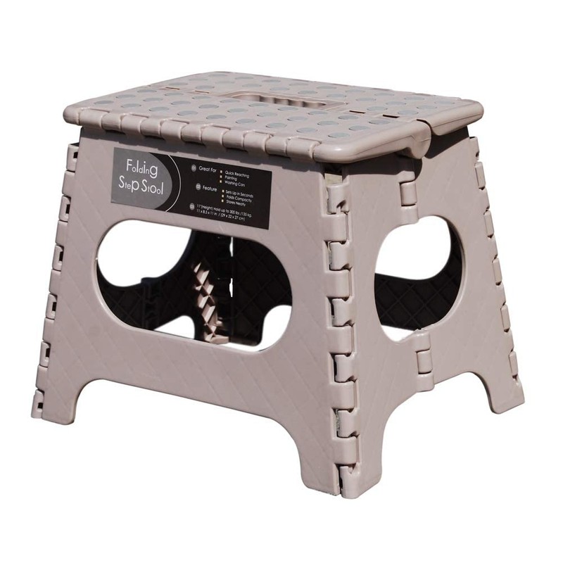 Non-Slip Folding Step Stool, Sturdy Safe Enough - Holds up