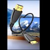 CAMKOO Mini HDMI to HDMI Adapter Cable, 10.2Gbps High-Speed, 4K@30Hz,