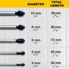 Masonry Drill Bits Set - Glass Drill Bits for Tiles,