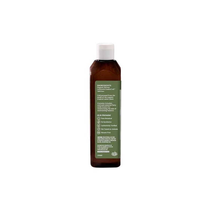Aceite de ricino orgánico de Aura Cacia para el cuidado