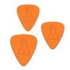Orange Etched - Funny Novelty Guitar Picks - Electric &