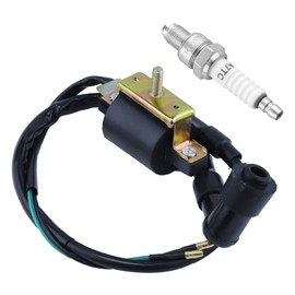 Ignition Coil Spark Plug for Coolster 50cc 70cc 90cc 110cc 125cc 3050B ATV-3050B 3050 B3050A Kids 4 Quad Four Wheeler，for Roketa taotao Baja Kazuma Meerkat Quad ATV Dirt Pocket Bike