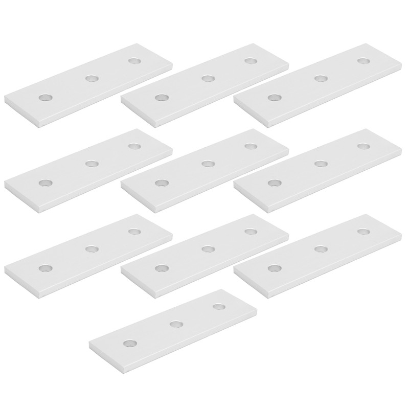 10pcs Aluminum Flat Connecting Joining Plate Flat Straight Mending Joining