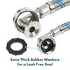 Washing Machine Hoses (10FT) - 90° Elbow - OCTAGON Connections