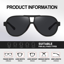 SA HEXISHIJIA Polarized Aviator Sunglasses for Women Men, Classic 70s Sun Glasses Vintage Trendy Oval Aviators Shades New (Grey)