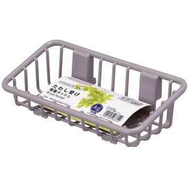 Iwasaki Industries K-1637 BG Sponge Rest Suction Cup Mesh, Beige Gray, Width 8.5 x Depth 4.8 x Height 3.0 inches (21.5 x 12.2 x 7.7 cm)