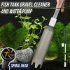 Electric Aquarium Gravel Cleaner Sand Washer Syphon, Fish Tank Water