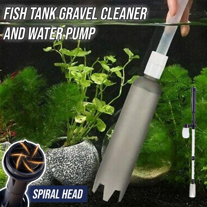 Electric Aquarium Gravel Cleaner Sand Washer Syphon, Fish Tank Water