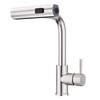 GIMILI Kitchen Faucet with Pull Down Sprayer Brushed Nickel Waterfall