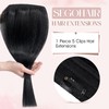 SEGOHAIR Clip-In Real Hair Extensions, 1 Piece, 5 Clip-In Extensions,