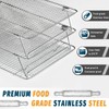 Stainless Steel Stackable Cooling Rack for Baking, 3 Tier 12”x