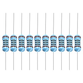 YOKIVE 100pcs Metal Film Resistors 100 Ohm Resistors 1/2W 1% Tolerance Lead for DIY Electronic Projects 5 Color Bands 8.5mm±1mm