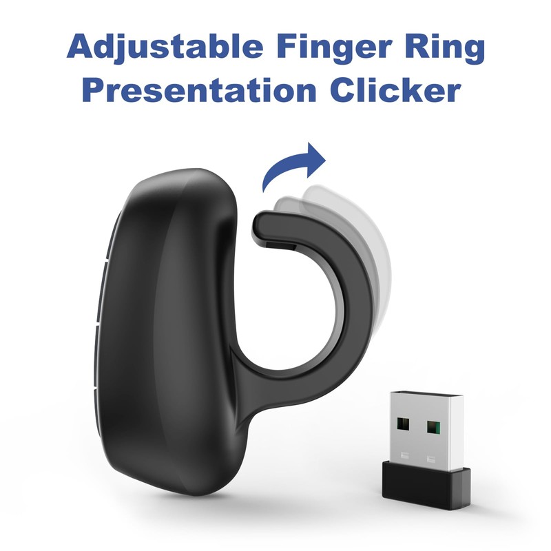 Presentation Clicker PowerPoint Wireless Presenter Remote: Laser Pointer Computer Clickers,