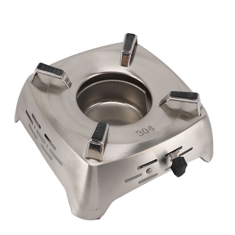 Drawer Type Alcohol Burner One Piece Stainless Steel Sliding Adjustment