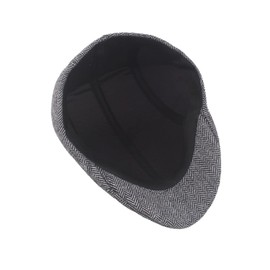 Magik 1-2 Pack Newsboy Hats for Men Classic Herringbone Tweed Wool Blend Flat Cap (1 Pack, Brown)