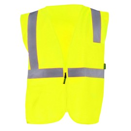 Occunomix ECO-ISZ-Y2X Value Solid Standard Zipper Vest, Class 2, XX-Large, Yellow