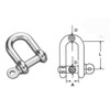 10mm STAINLESS STEEL 316 (A4) D shackle Pack Size :