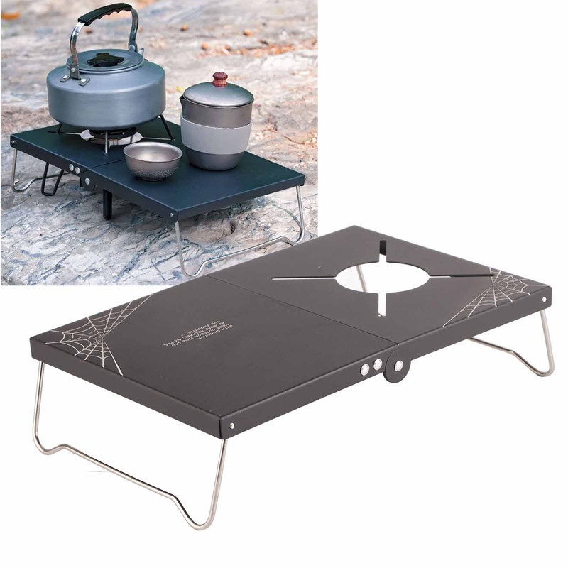 Picnic Table Aluminum Alloy Foldable Portable Mini Camping Stove Table