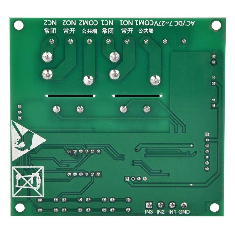Forward/Reverse Motor Control Board Two Relay Timing Cycle Module 12v