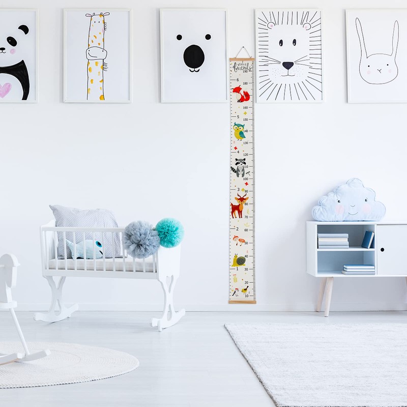 IWILCS Growth Height Growth Chart, Baby Height Chart with Cartoon