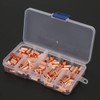 Copper Connecting Tube, 250 Pcs Red Copper Connecting Tube, 6mm