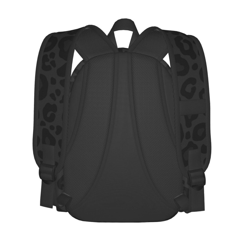 Jbofyee Leopard Black Texture Laptop Backpack For Men Women, Lightweight