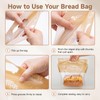 Lesibag Plastic Bread Bags for Homemade Bread, Freezable Seal Tight