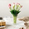 Lorren Home Trends 9" Tall Scalloped Flower Vase for Home