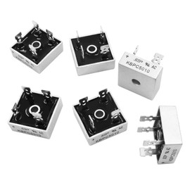 Zorveiio 6Pcs KBPC5010 Bridge Rectifier Diode 50Amp 1000V,KBPC5010 Single Phase Full Wave Bridge Rectifier Kit, Rectifier Diode Electronic Components