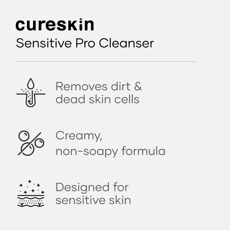 Cureskin Sensitive Pro Cleanser with Tucuma Butter & Apple Extracts