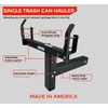 American Made Premium Single Can Receiver Garbage Hauling Hitch -
