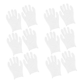 Baluue 12 Pairs Xl White Cotton Gloves Premium Protective Industrial Gardening Gloves for Etiquette Jewelry Inspection and Manual Work Thin Comfortable