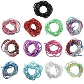 Vctitil 13 Pcs 1.4M/4.59ft Gradient Color Spiral Cable Protector Sleeve Charger Cable Protector Flexible Cable Wire Protector USB Wire Protector Cable Sleeves