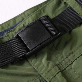 Aeslech Boy's Quick Dry Elastic Waist Cargo Shorts Outdoor Hiking Camping Fishing Summer Shorts Army Green Tag 170-11-12 Years