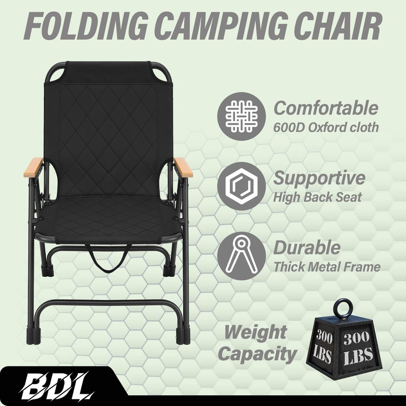 BDL Folding Beach Backpack Chair, Outdoor Folding Portable Camping Chair