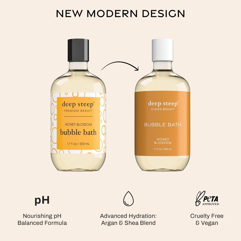 Deep Steep Bubble Bath 17oz (Honey Blossom)