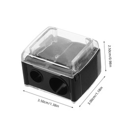 OHPHCALL 5pcs Dual Hole Makeup Pencil Sharpener Portable Manual Sharpener for Eyeliner Lip Liner and Eyebrow Pencils Compact and Versatile Tool for Precise Sharpening