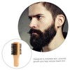 OHPHCALL Retro Boar Bristle Beard Brush for Men Dual-sided Mustache