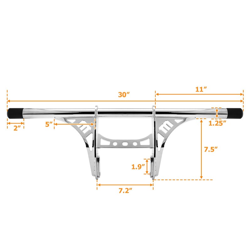 Mofun Front Crash Bar Engine Guard Highway Peg Bar Compatible