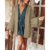 Remikstyt Womens Chunky Cardigan Cable Knit Oversized Open Front Cardigan