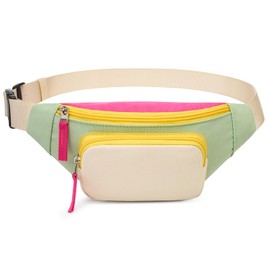 cotmcor Kids Fanny Pack for Girls, Cute Waist Bag, Unicorn Pink