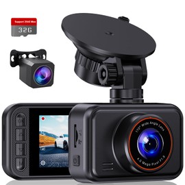 E-YEEGER Dash Cam Front and Rear, 2.5K Dual Dash Camera for Cars, 2560P Mini Car Camera, 2 inch IPS Screen, 32GB Card Included, WDR Night Vision, 24 Hours Parking Monitor, G-Sensor, Support 256 GB Max