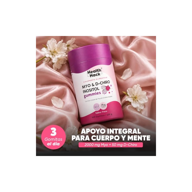 Myo Inositol Chiro 180 Gomitas Azúcar Health Hack