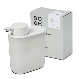 soem Foam Type Hand Soap Dispenser WH [Made in Japan] Large Capacity, 15.2 fl oz (430 ml), Pump Type, Vertical, Horizontal, Gift, White