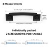 goldenwarm Black Cabinet Handles 3 inch Drawer Pulls,10 Pack -